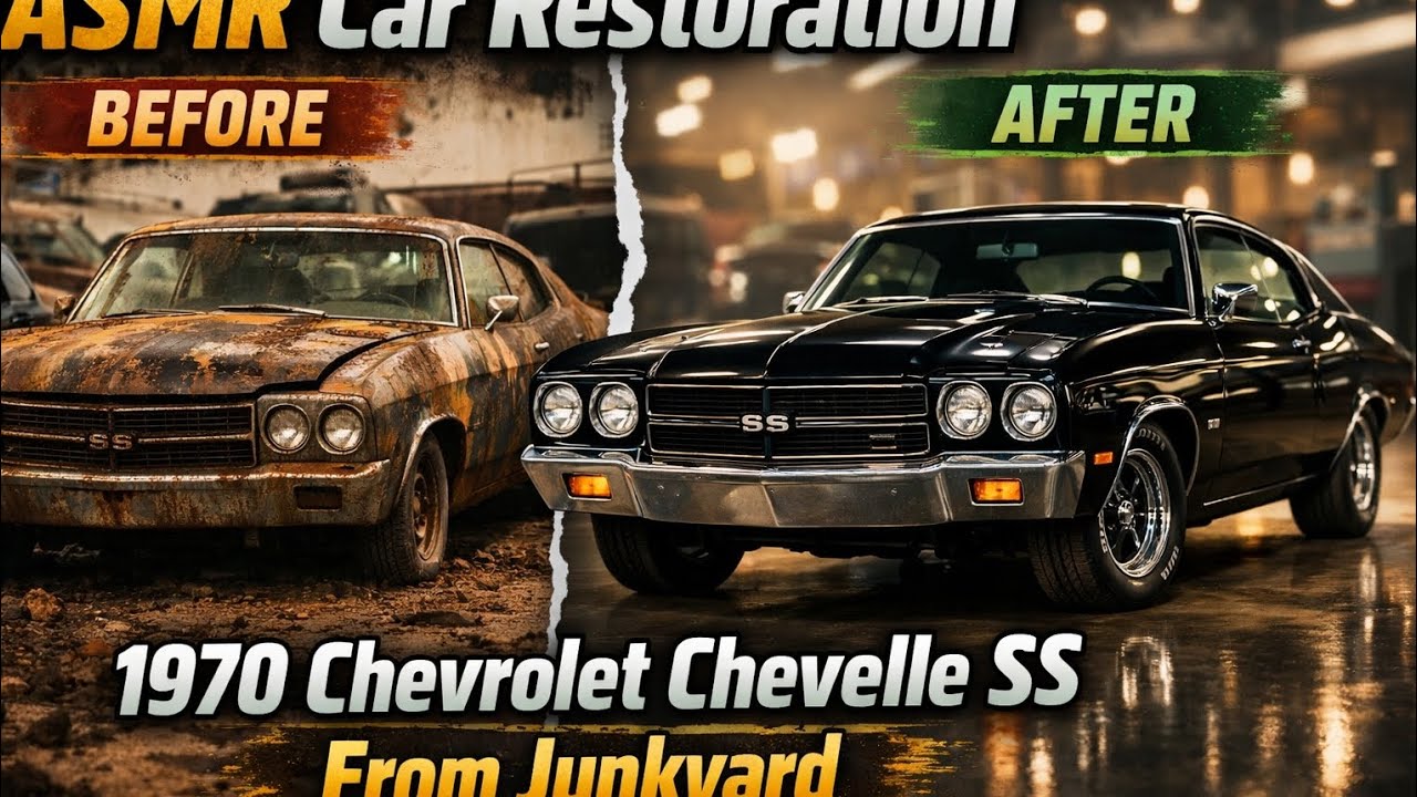 ASMR Car Restoration | 1970 Chevrolet Chevelle SS From Junkyard to Showroom