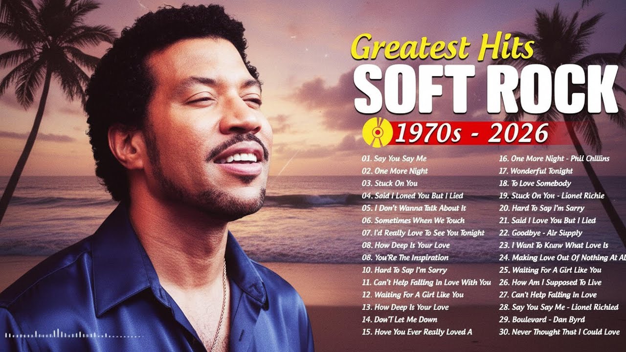 Lionel Richie, Elton John, Rod Stewart, Phil Collins, Bee Gees 📀 Soft Rock 70s 80s 90s Full Album