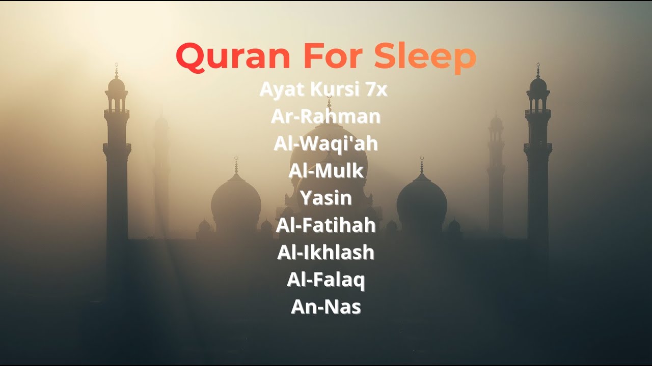 Murottal Al-Qur’an Penentram Jiwa untuk Tidur Nyenyak | Ayat Kursi & Surah Pilihan