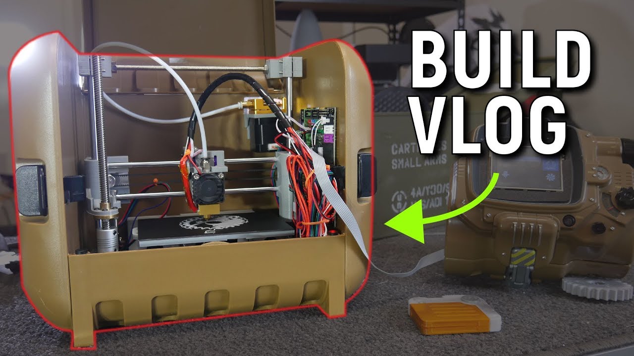 Building a Fallout Themed 3D Printer from Scratch -  Build Vlog