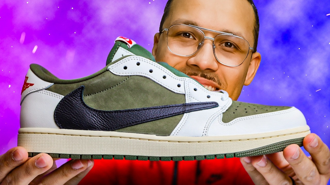 Air Jordan 1 Low OG Travis Scott Medium Оливковые