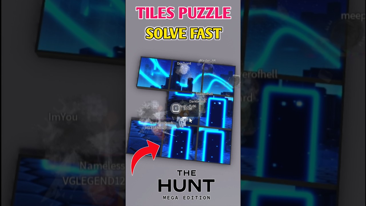 How To COMPLETE TILE ZONE PUZZLE EASY & GET CORRUPT TEE VEE! (Roblox The Hunt Mega Edition Event)