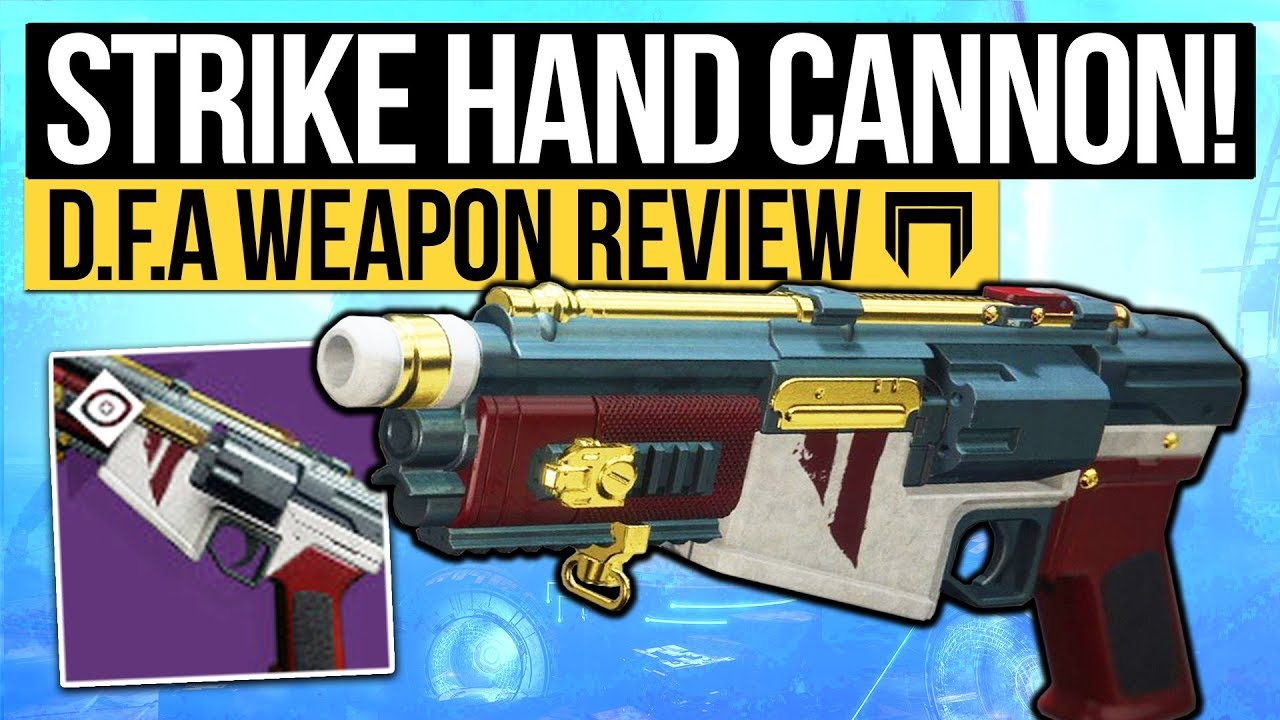 Destiny 2 | NEW STRIKE HAND CANNON! - The D.F.A Hand Cannon is a BEAST! (Nightfall Weapon Review)