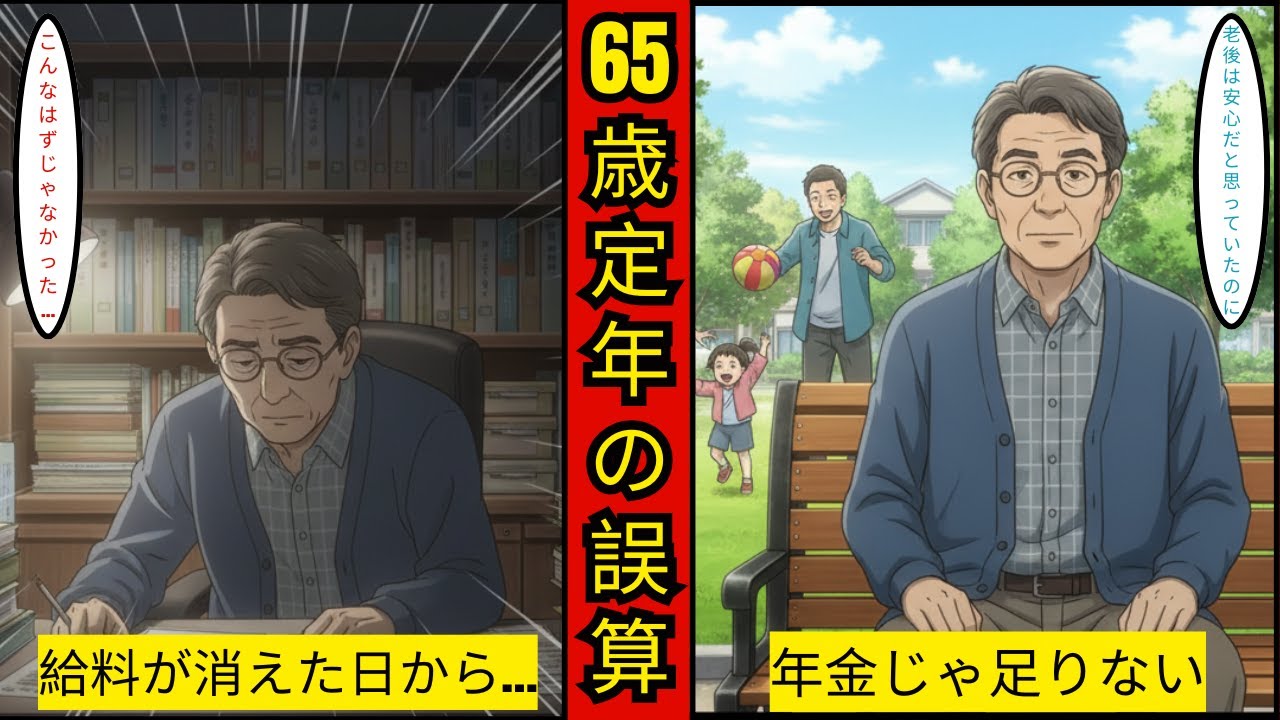 【漫画】65歳で定年を迎えた男が直面した誤算…給料は激減、年金だけでは生きられない現実