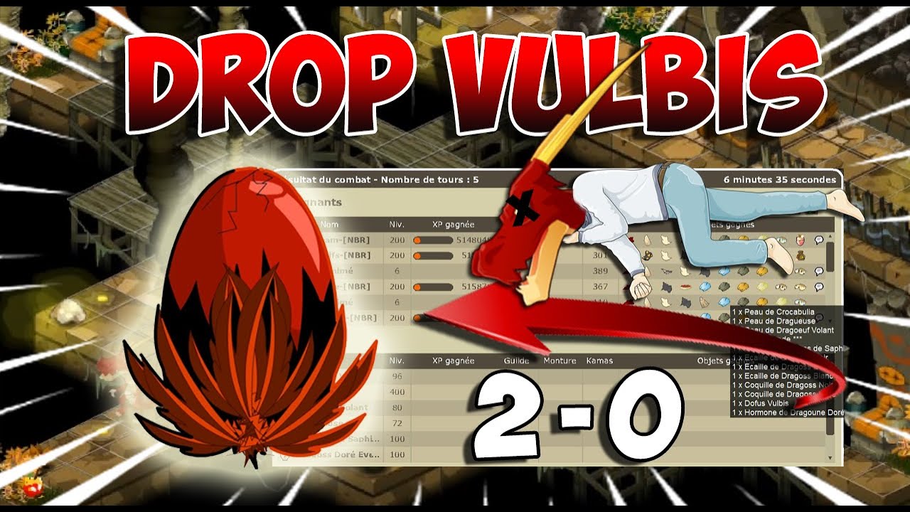 DROP DOFUS VULBIS - R&Eacute;ACTION & COMBAT COMPLET
