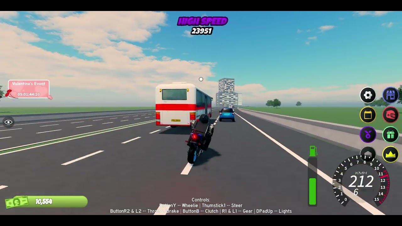 Juego a un simulador de motos