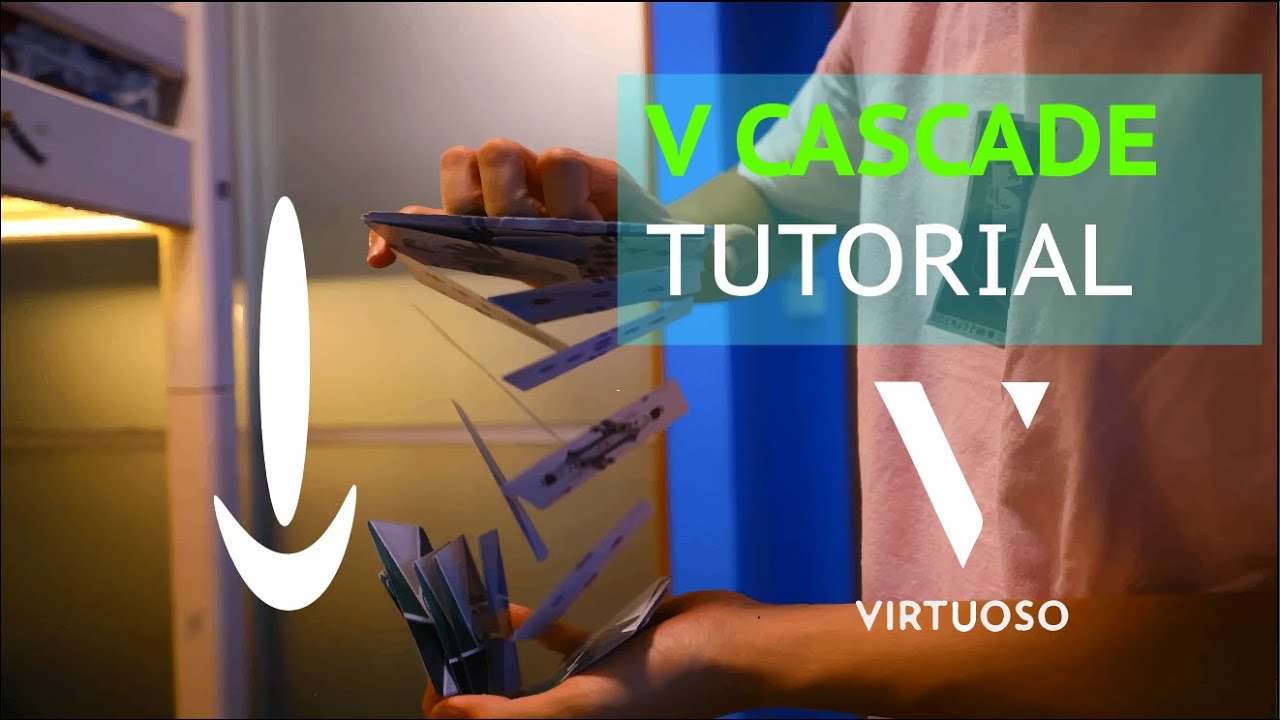 Cardistry V Cascade || Tutorial Video || Cardistry Tutorial