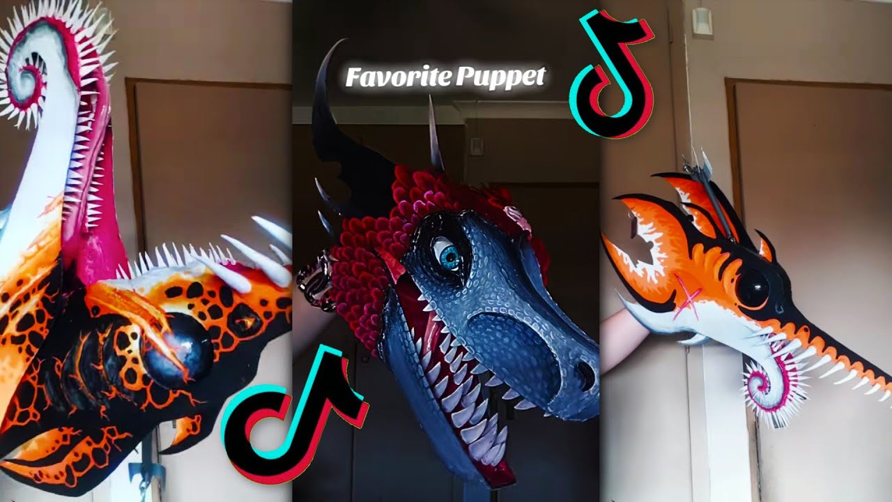 THE AMAZING Paper Dragon 🔥Dragon Puppet TikTok Compilation😍 #102