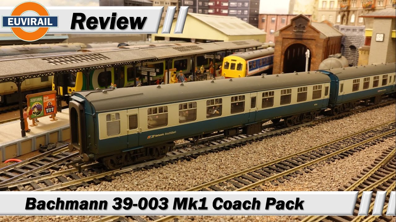 Review: Bachmann 39-003 Mk1 BR Weathered Coach Pack with Network Southeast branding and passengers