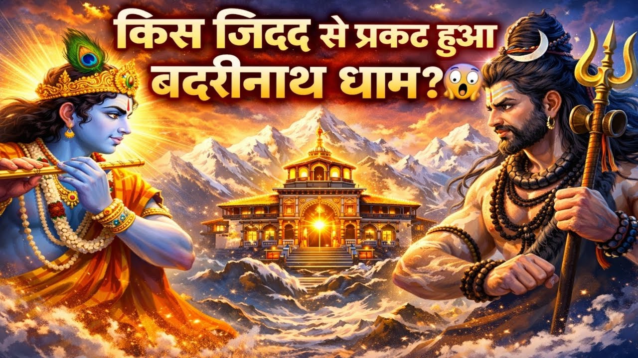 😱 ठाकुर जी और महादेव की किस जिद्द से प्रकट हुआ श्री बद्रीनाथ धाम? 🔱🏔️ अवश्य सुनें अद्भुत कथा 🙏✨