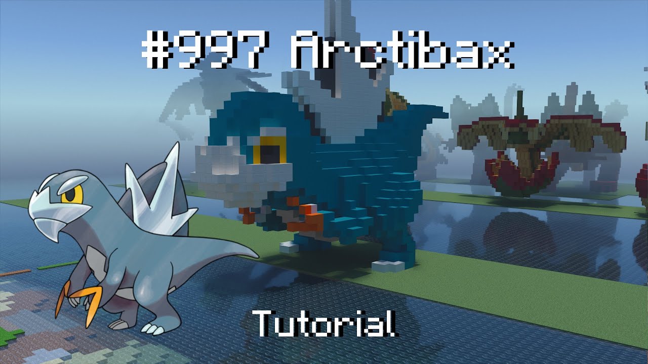 How to build a Pok&eacute;mon Arctibax statue in Minecraft (Tutorial)