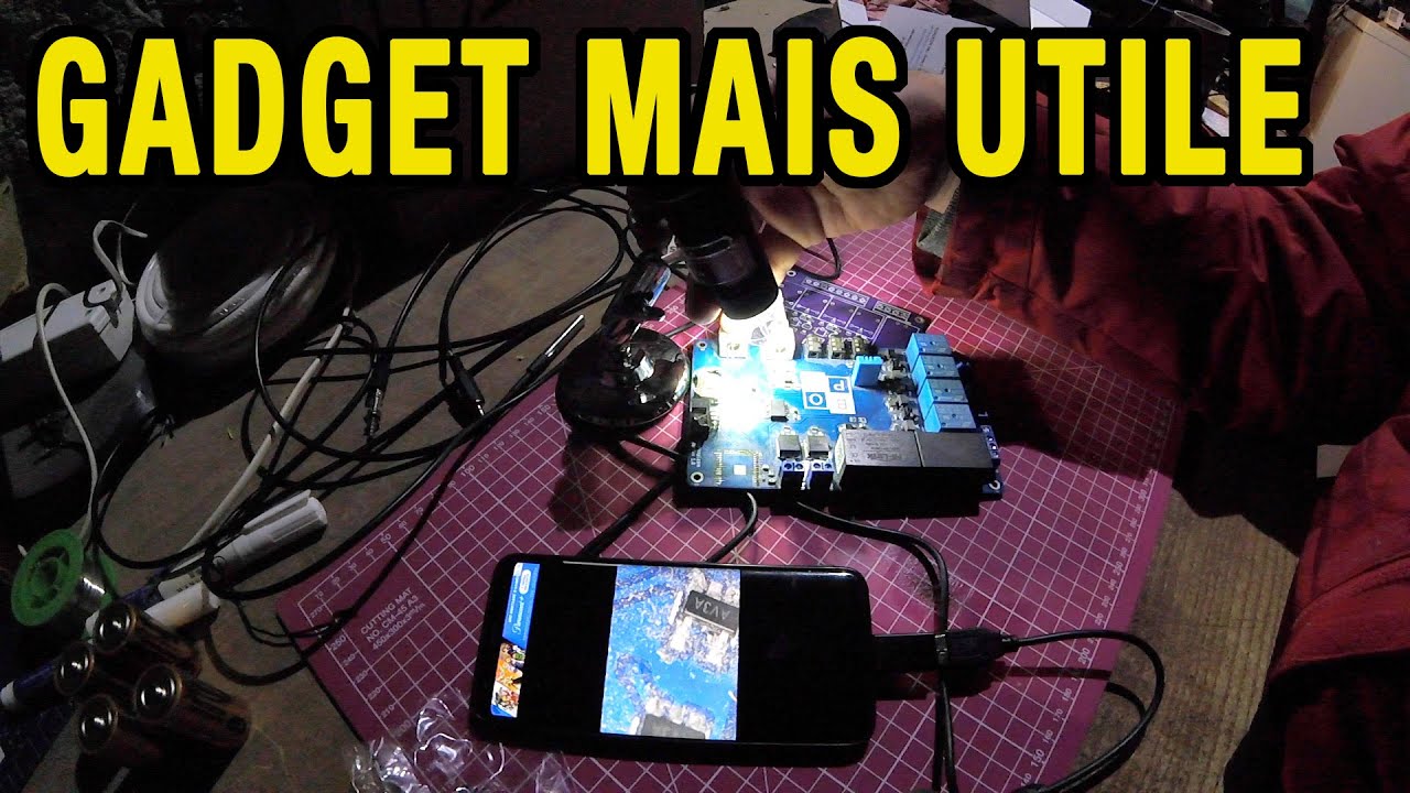 Caméra microscope usb pour l'électronique et plus.