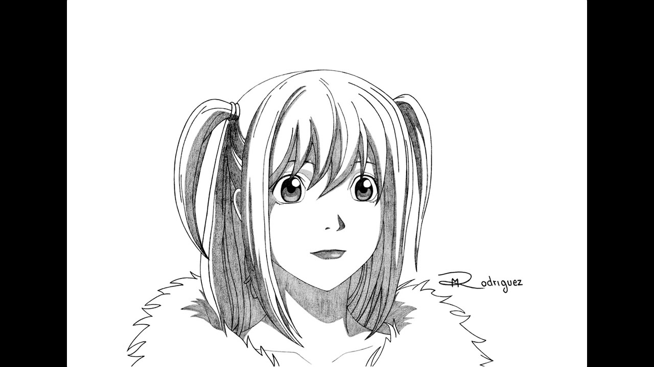 Como dibujar a MISA AMANE - Death Note. How to draw MISA AMANE