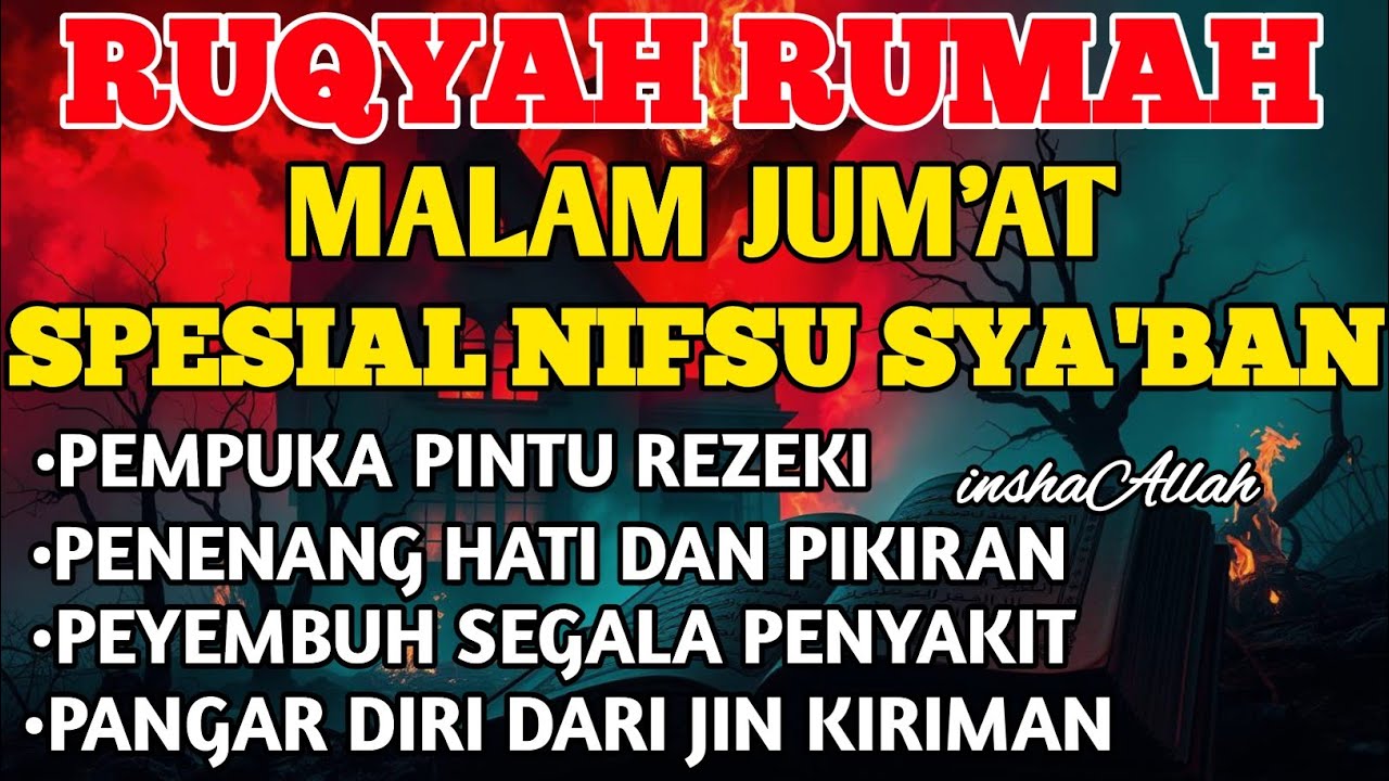 RUQYAH MALAM JUM'AT BULAN NIFSU SYA'BAN USIR JIN & STAN DRI RUMAH DENGAN AYAT PENYEMBUH BY ALAA AQEL