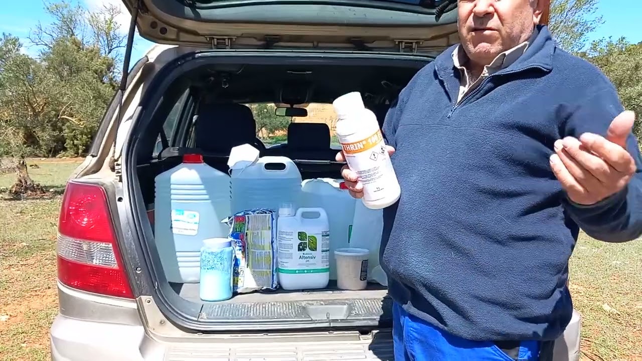Tratamiento para brotacion,curativo repilo y para prays en olivos abandonados