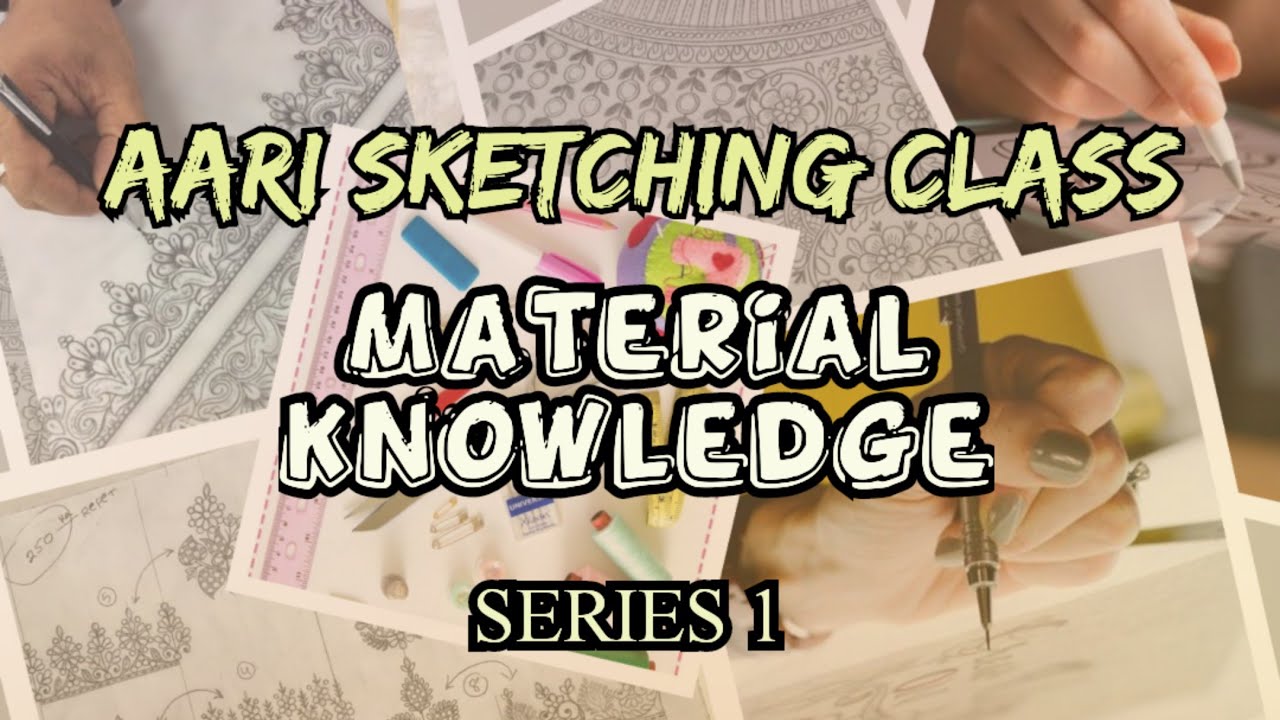 aari embroidery sketching tutorial| aari embroidery sketching tutorial| Aari design|Day 1