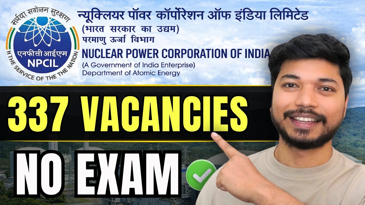 NPCIL Recruitment 2026 🔥| 337 Vacancies | Apprentice Eligibility, Salary & Apply Process