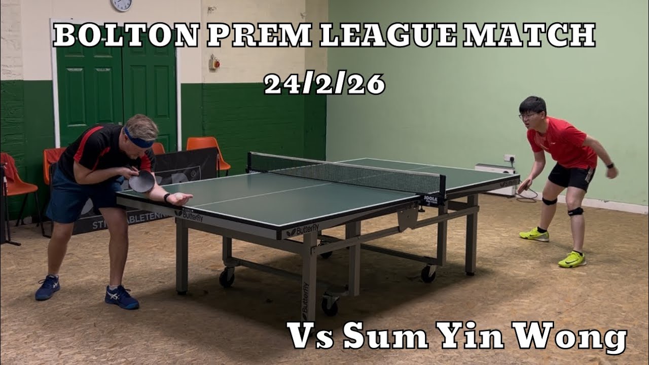 Neil Myatt vs Sum Yin Wong (Long Pips BH) | Bolton Prem League Match | 26/2/26