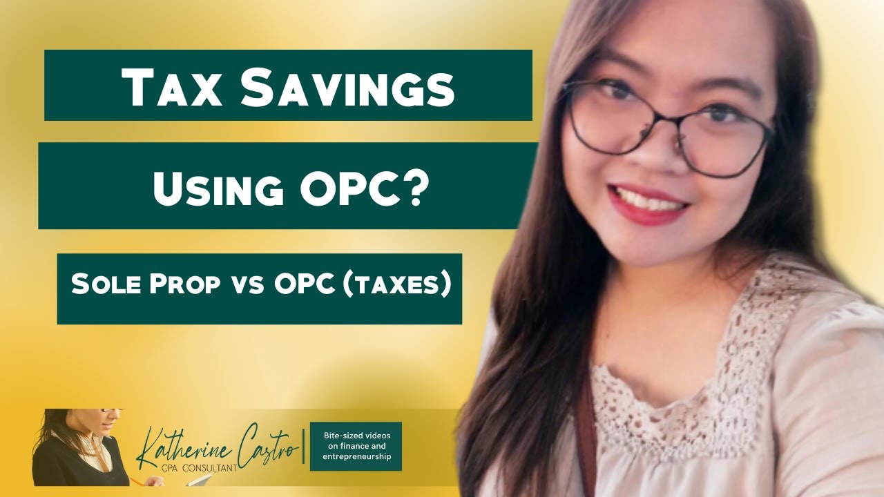 Tax Savings Using OPC? | #ConsultingDNA