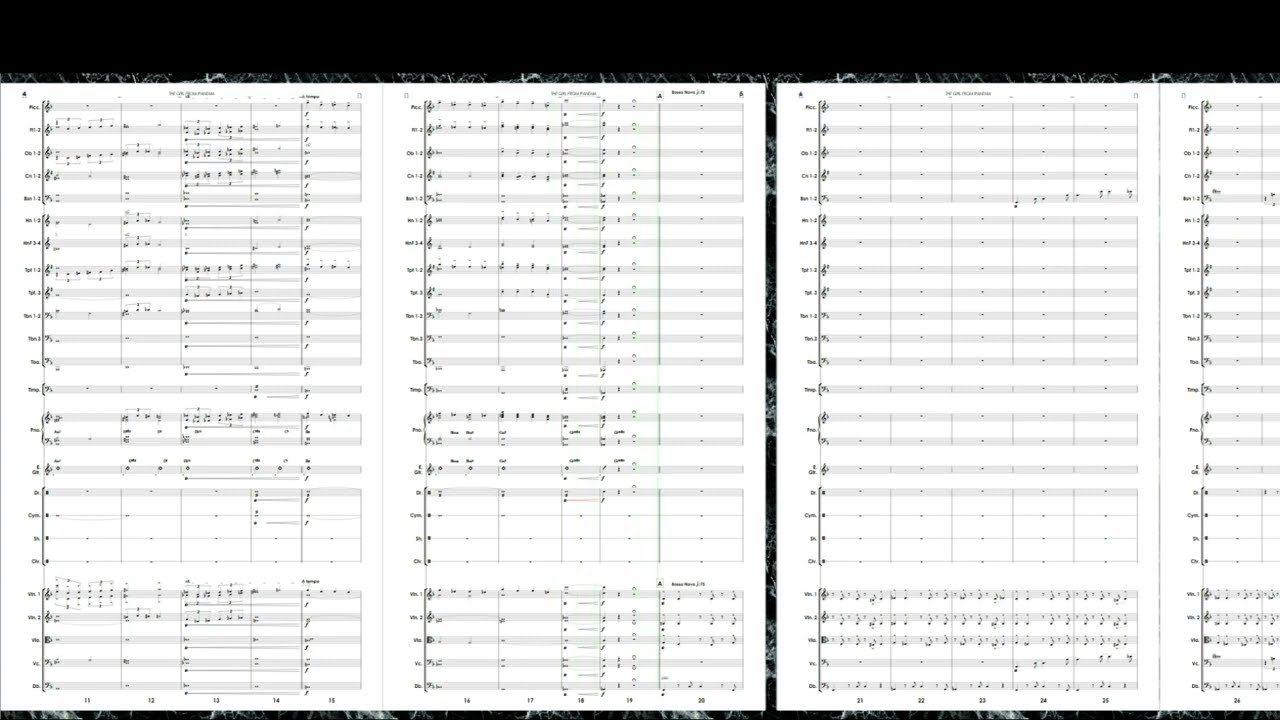 THE GIRL FROM IPANEMA - FULL SCORE