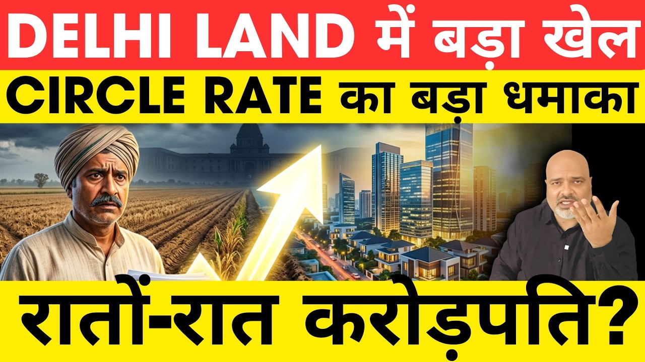 Delhi Land Shock! ₹53 लाख से ₹5 करोड़ Circle Rate &mdash; Opportunity या Trap? | Property Mishra Show