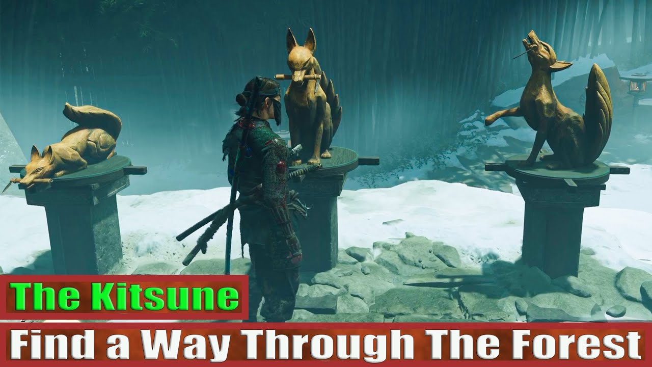 Ghost of Yotei Find a Way Through The Forest Puzzle Guide (The Kitsune)