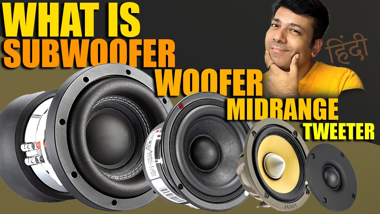 What is Woofer vs Subwoofer Midrange Mid bass Tweeter Speaker