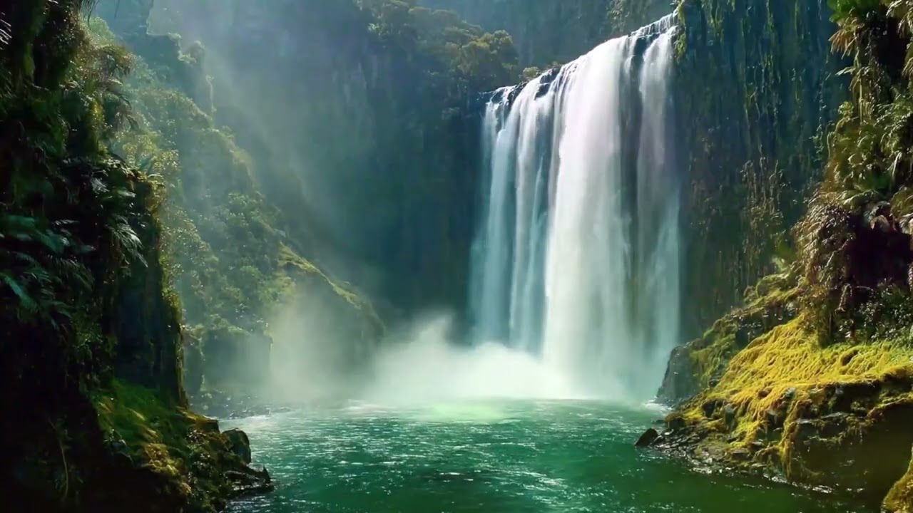 Relaxing Waterfall Sounds for Sleep  Fall Asleep & Stay Sleeping with Water White Noise | 5 Hours