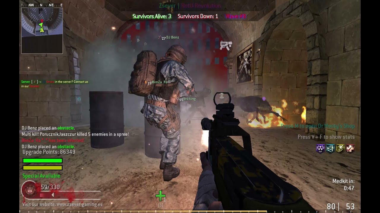 Call of Duty 4 Modern Warfare RotU Zserver Zombies #13 Xtr Arena