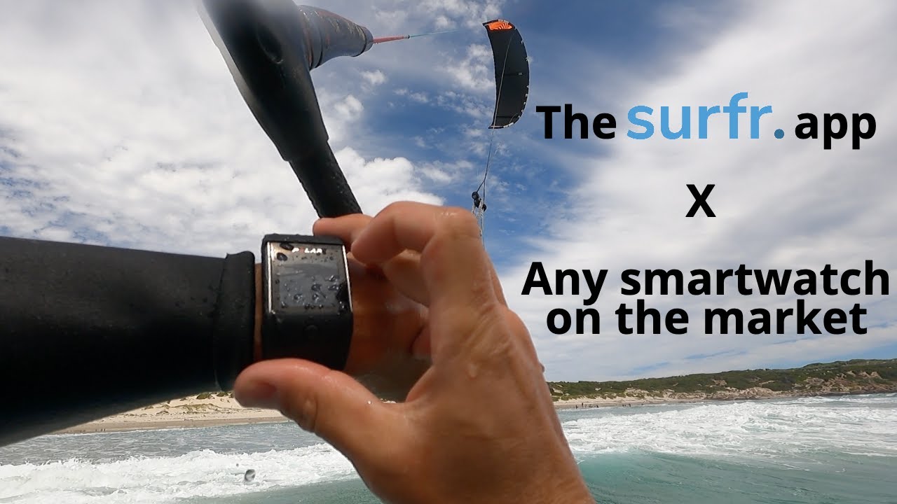 Record your kite sessions with your phone and SMARTWATCH