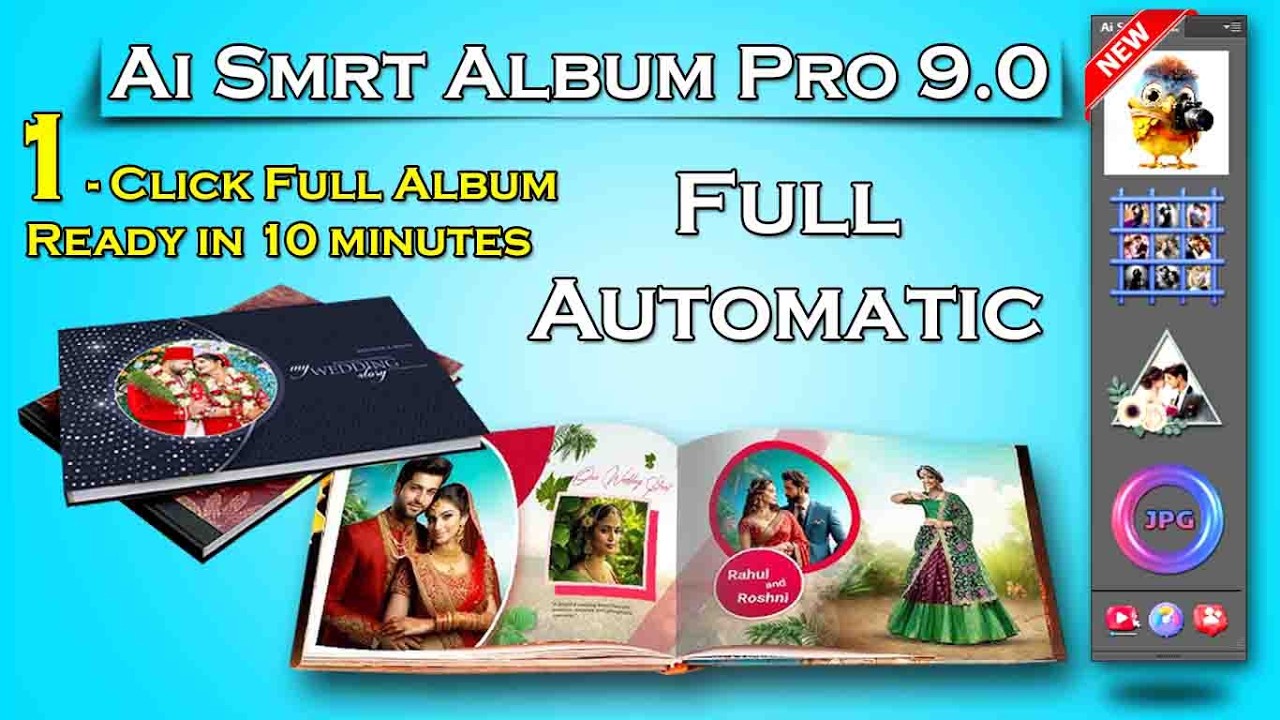 Ai Smart Album Pro 9.0 l 1-Click Fully Album Ready in Minute l New Album Maker Automatic