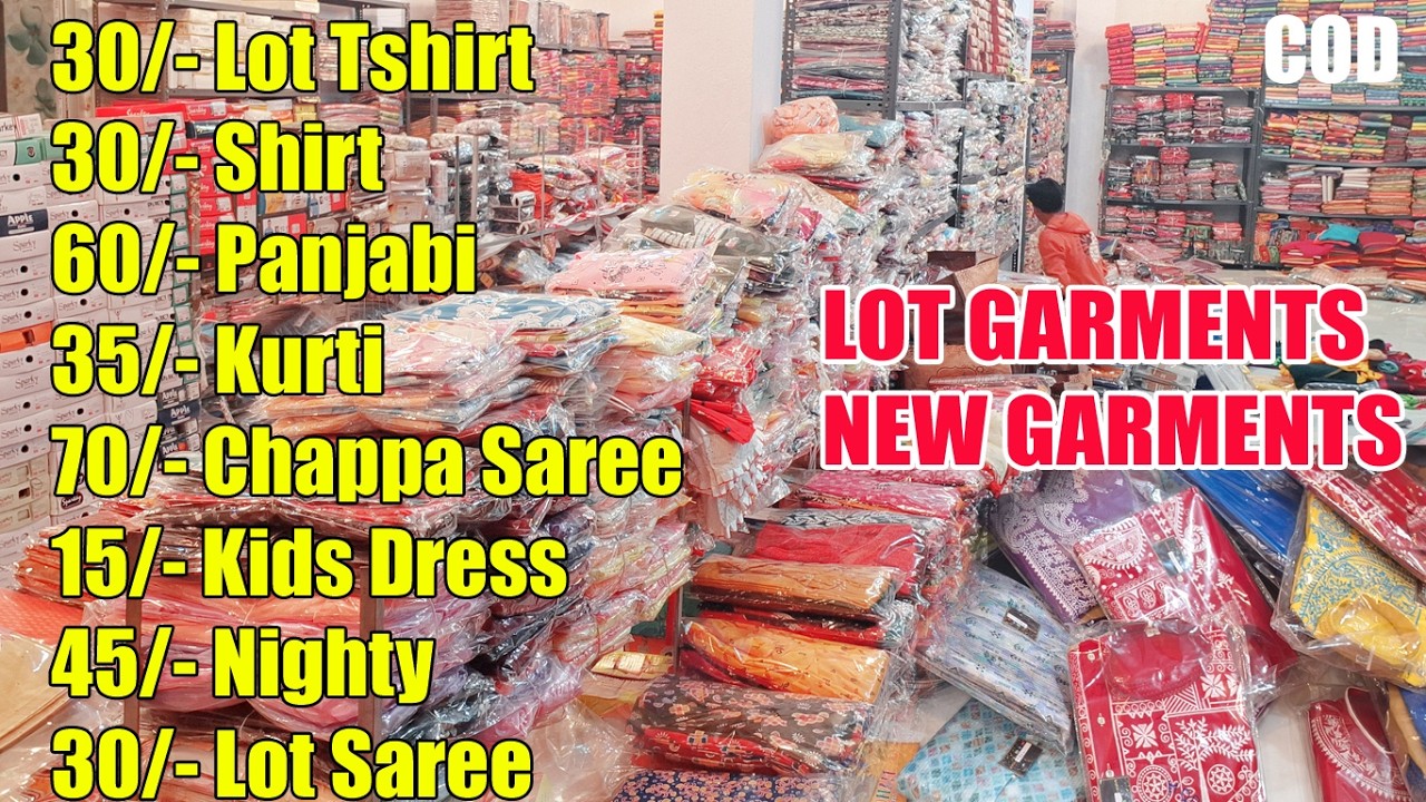 30/- Shirt Tshirt Lot, 35/-  Kurti, 45/- Nighty 70/- Punjabi 70/- Chappa Saree, Kids Dress, Panjabi