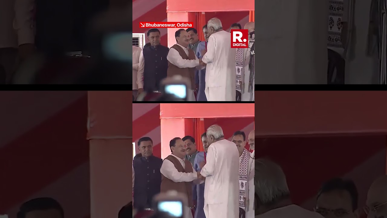 Naveen Patnaik Arrives To Attend Swearing-In Ceremony Of Odisha CM-Designate Mohan Charan Majhi