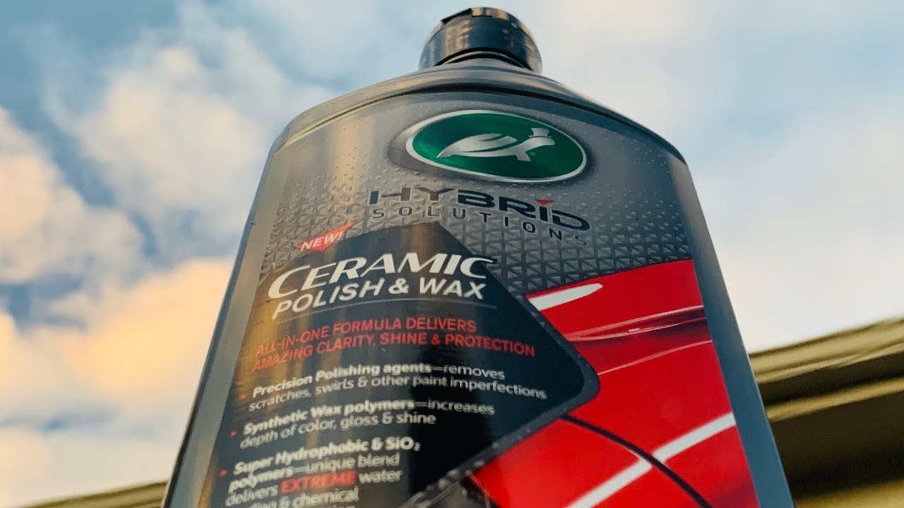 Turtle Wax Hybrid Solutions Ceramic POLISH & WAX on Black Paint!!