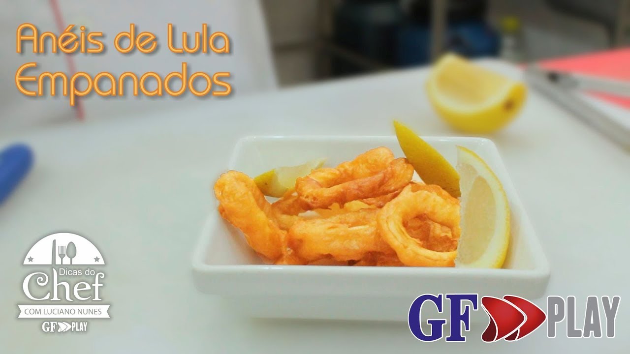 Dicas do Chef - Anéis de lula empanados