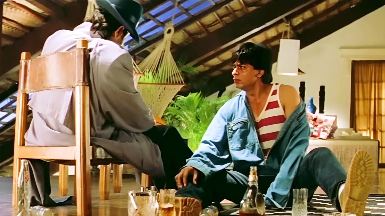 Sir इस दुनिया की कोई भी ताक़त मुझे राधा से अलग नहीं कर सकती - SRK srk old Hits movie | Trimurti Movie