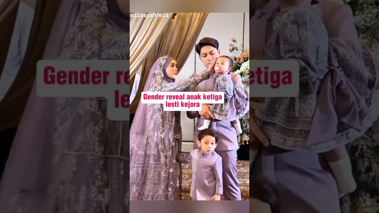 Gender reveal anak ketiga lesti kejora