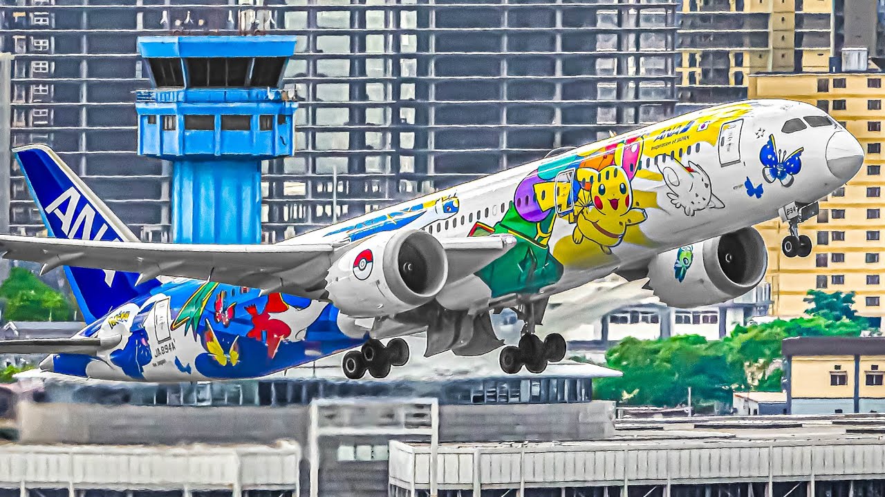 ✈️ 80 AWESOME CLOSE UP TAKEOFFS and LANDINGS 🇵🇭 Manila Airport Plane Spotting In PHILIPPINES