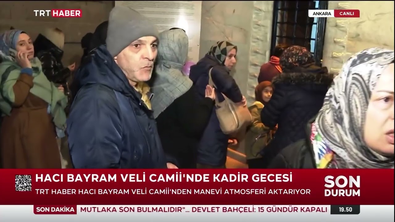 HACI BAYRAM-I VELİ CAMİİ DOLDU TAŞTI