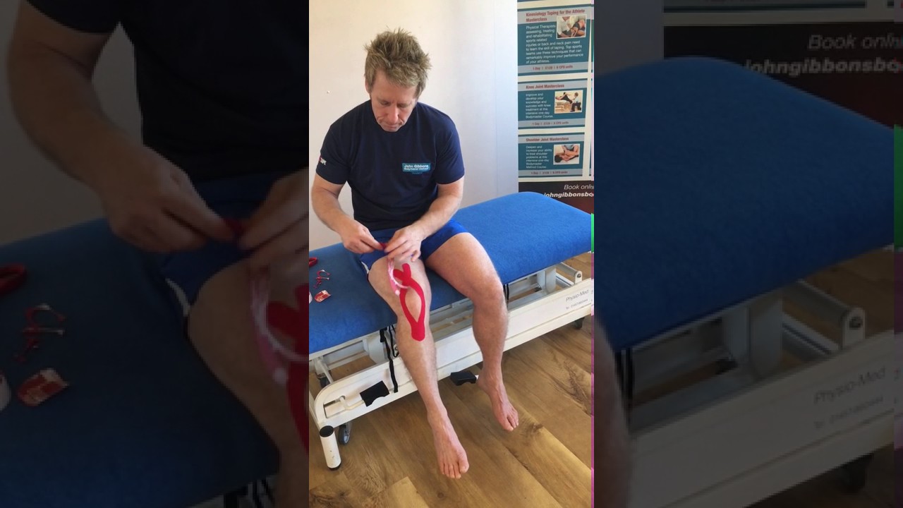 Best way to self-tape for runners knee / patella femoral / tendonitis
