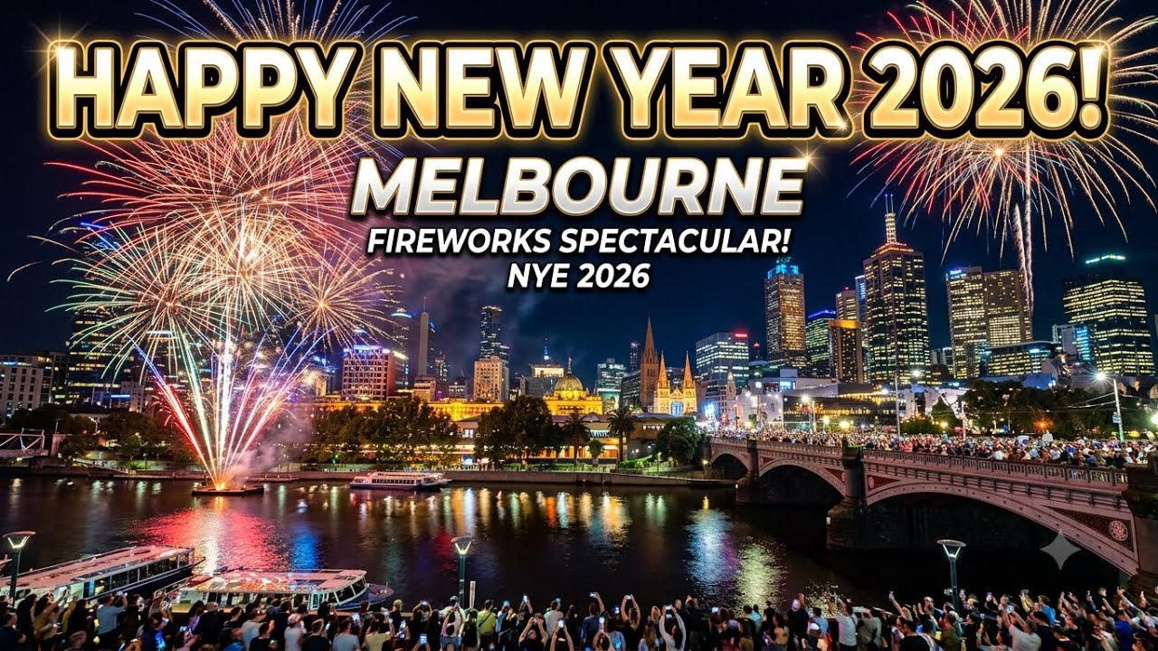Happy New Year 2026 🎆 Fireworks Experience in Melbourne 😍🎇 / First Experience was amazing😍