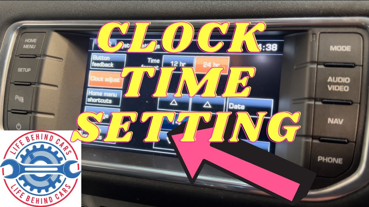 Range Rover Evoque How To Change The Clock Time