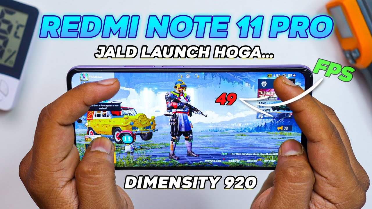Redmi Note 11 Pro Pubg Test with FPS Meter 🔥 Heating, Frame Drop & FPS LAG??
