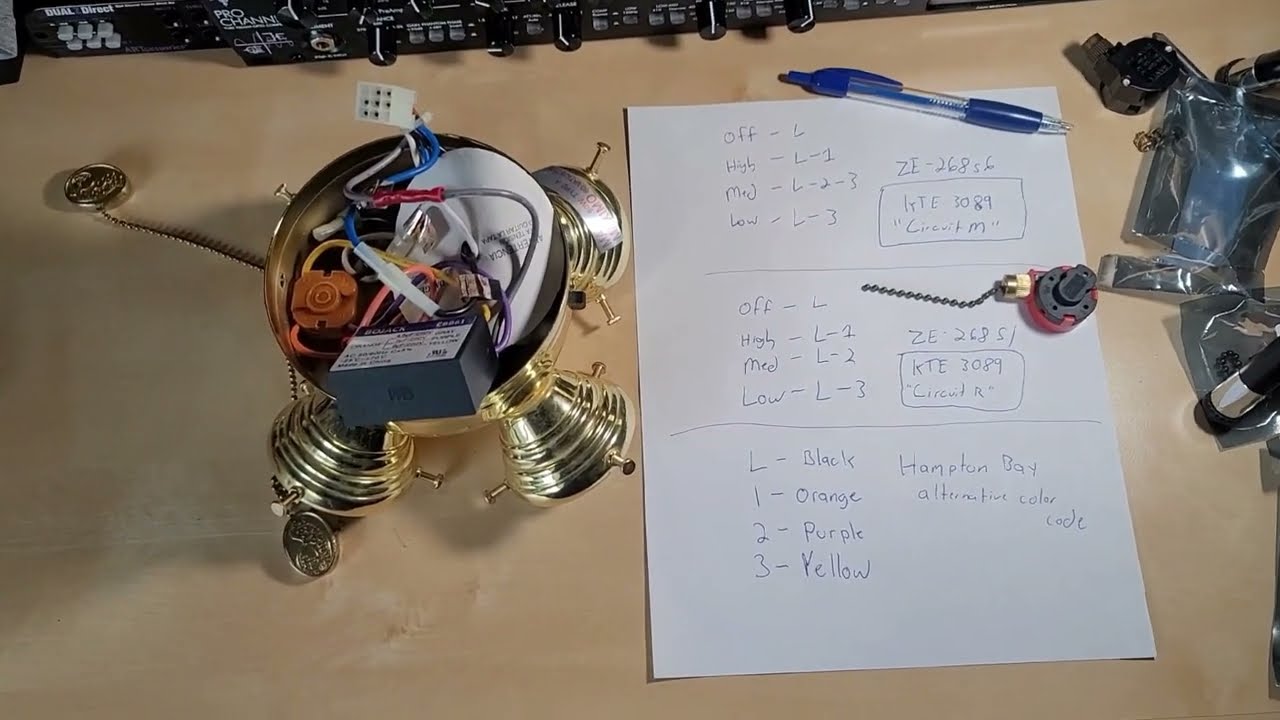 Ceiling Fan Repair: Pull Switch & Capacitor Replacement Hampton Bay