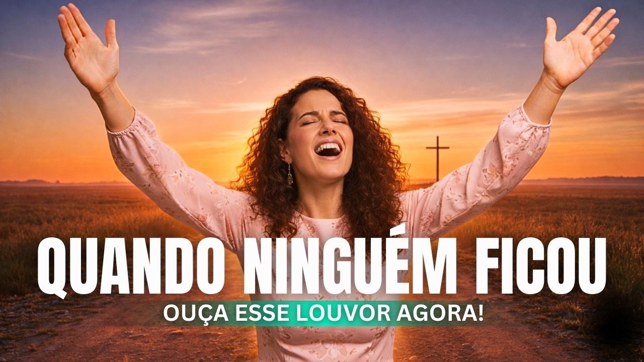 LINDA MÚSICA GOSPEL DE ADORAÇÃO | QUANDO NINGUÉM FICOU | LOUVOR PROFUNDO #adoração #louvorea