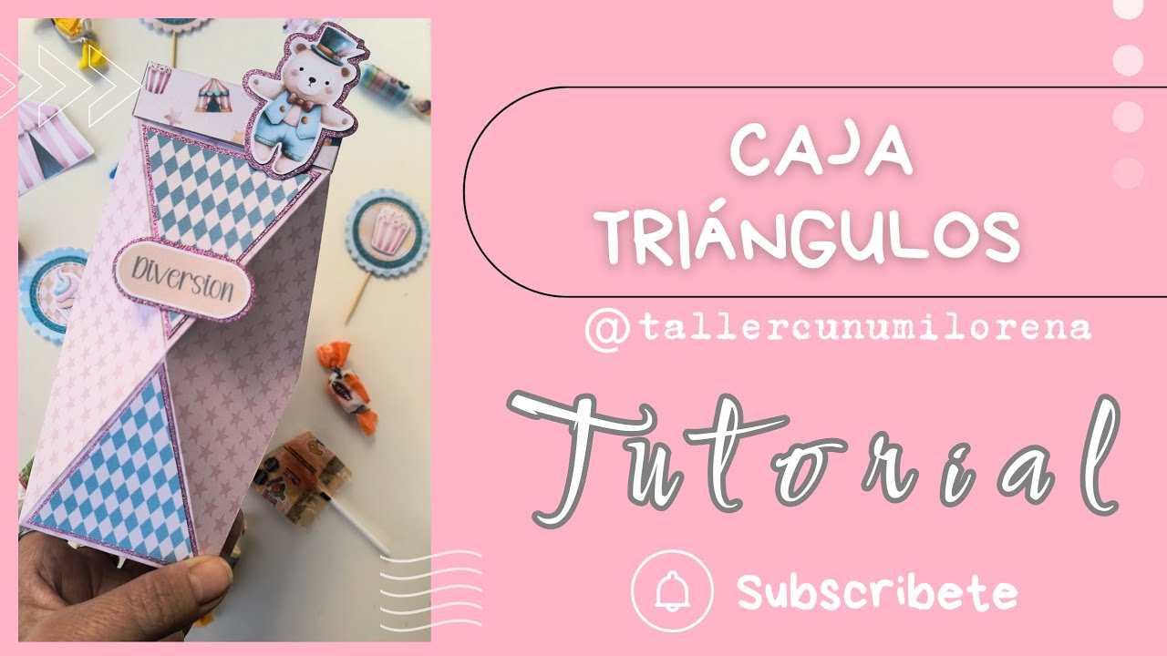 CAJA TRIÁNGULOS PARA CANDY BAR 