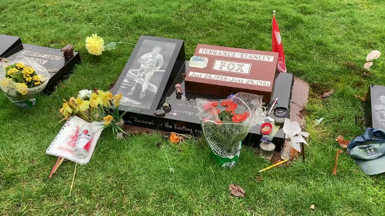 Grave of Terry Fox and a Brief Biography