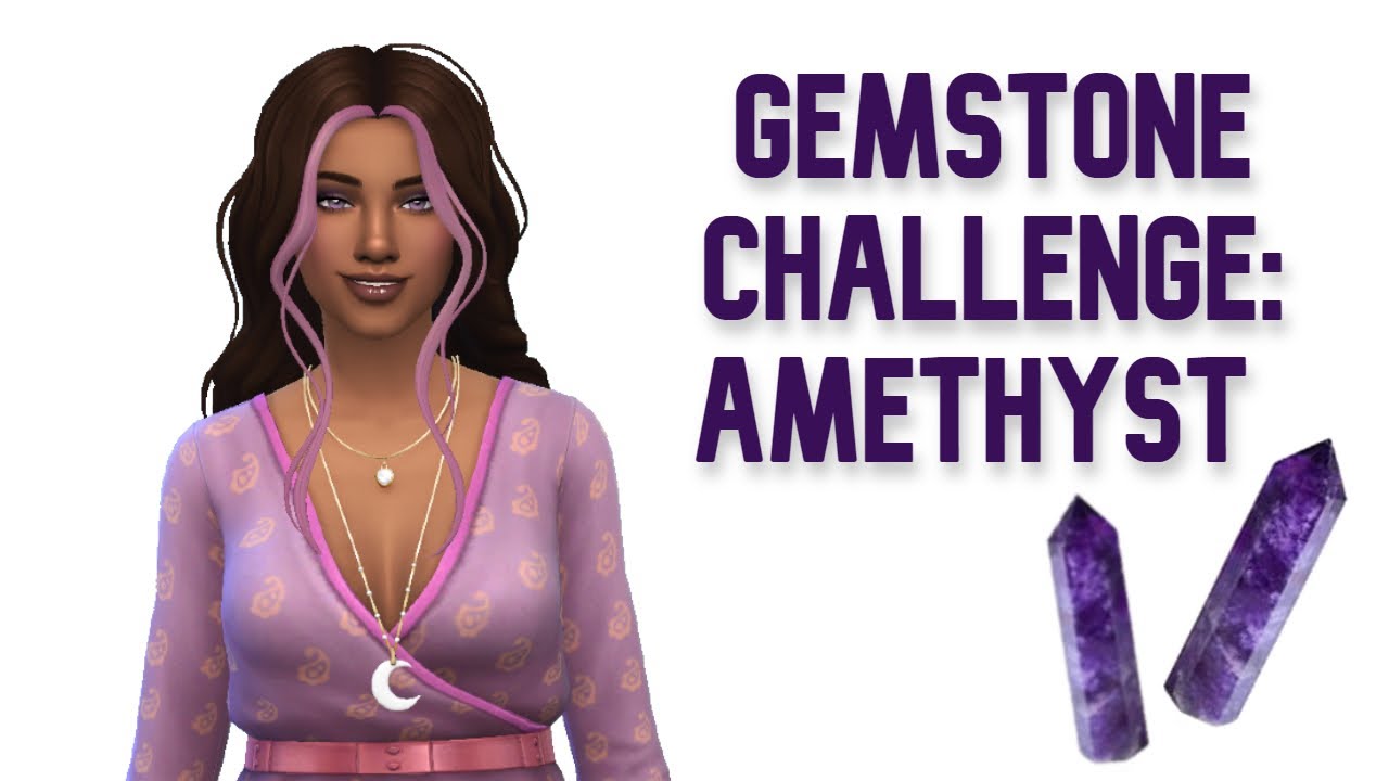 AMETHYST | GEMSTONE CHALLENGE | The Sims 4 Create a Sim + Sim Download