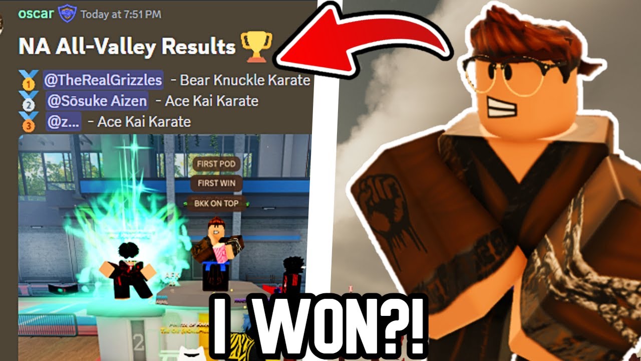 I WON AN ALL VALLEY TOURNAMENT in ROBLOX KARATE