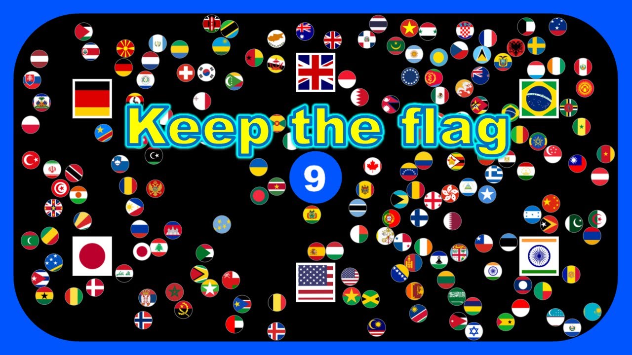 Keep the flag ~200 countries marble race #44~ | Marble Factory